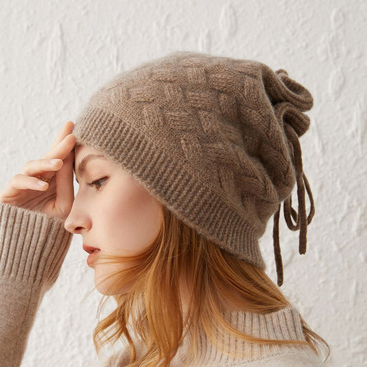 Shop solid color cashmere hat for women