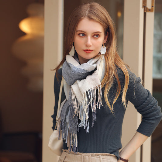 Shop striped plaid scarf for new arrival