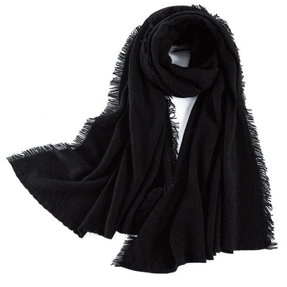 Solid Color Cashmere Scarf