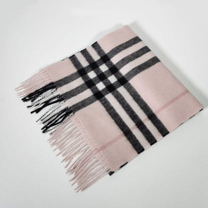 Plaid Cashmere Scarf
