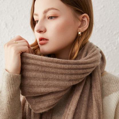 Stripe Pure Cashmere Scarf