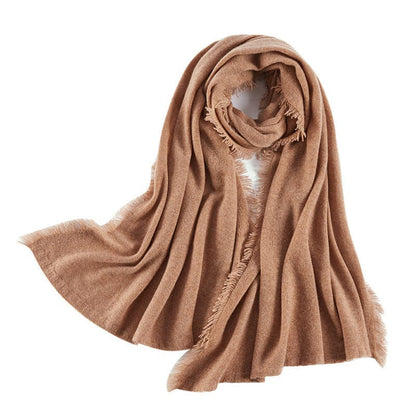 Solid Color Cashmere Scarf