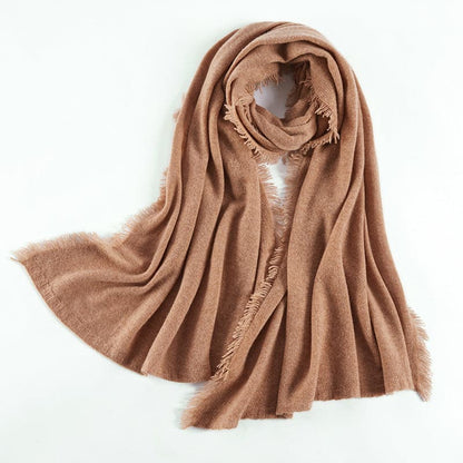 Solid Color Cashmere Scarf