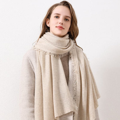 Solid Color Cashmere Scarf