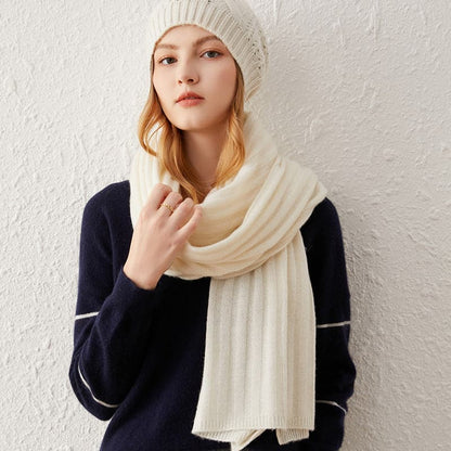 Stripe Pure Cashmere Scarf