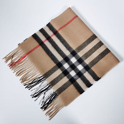 Plaid Cashmere Scarf
