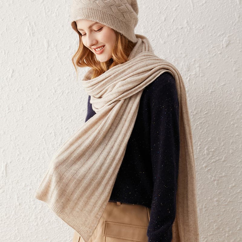 Stripe Pure Cashmere Scarf
