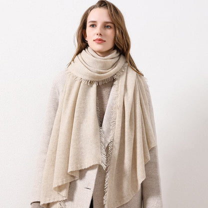 Solid Color Cashmere Scarf
